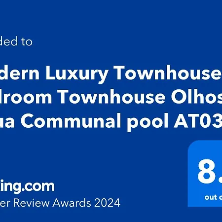 Appartement Townhouse 3 Bedroom Townhouse Communal Pool At03 Olhos de Agua (Albufeira)